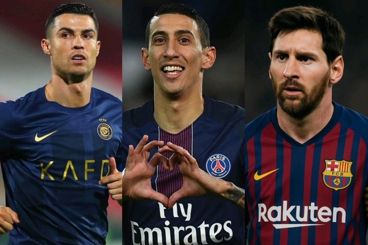 Ángel Di María yarikoroje ku mpaka za Cristiano Ronaldo na Messi