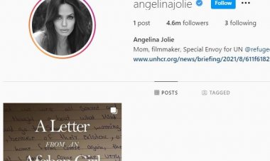 Angelina Jolie yahawe ikaze kuri Instagram yajeho azanye ibaruwa yuzuye agahinda