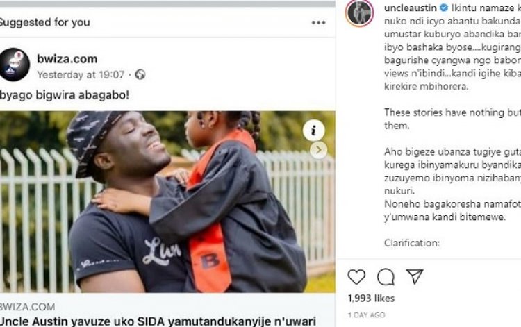 Rurageretse hagati ya Uncle Austin n’itangazamakuru ryamuharabitse-Video