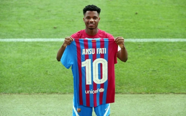 Kuki Fc Barcelona yahaye nimero 10 rutahizamu Ansu Fati?