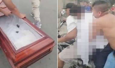 Batwaye umurambo kuri Moto mu rwego rwo kumusezeraho