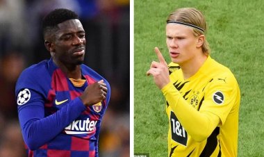 Erling Haaland ni imwe mu mpamvu zigiye gutuma Ousmane Dembele ava muri FC Barcelona