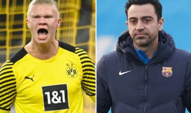 Xavi utoza FC Barcelona yafashe inzira ajya kureshya Erling Haaland mu Budage