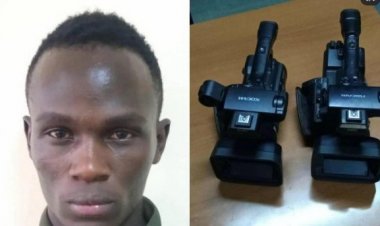 Yakiriye agakiza kugirango yibe ibikoresho byo mu rusengero