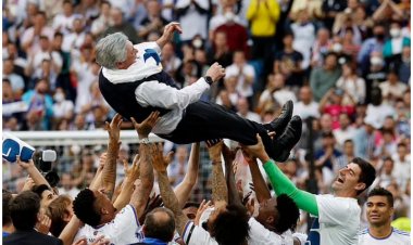 Carlo Ancelotti utoza Real Madrid yakoze amateka atarakorwa n'undi mutoza wese