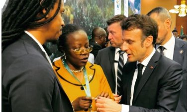 Umukunzi wa Miss Naomie yaganiriye na Perezida  Emmanuel Macron