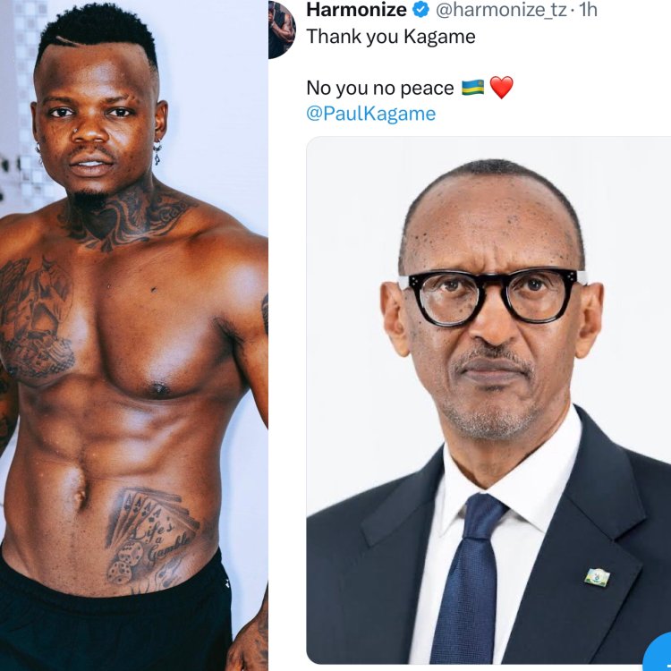 “Warakoze Kagame”! Amagambo ya Harmonize
