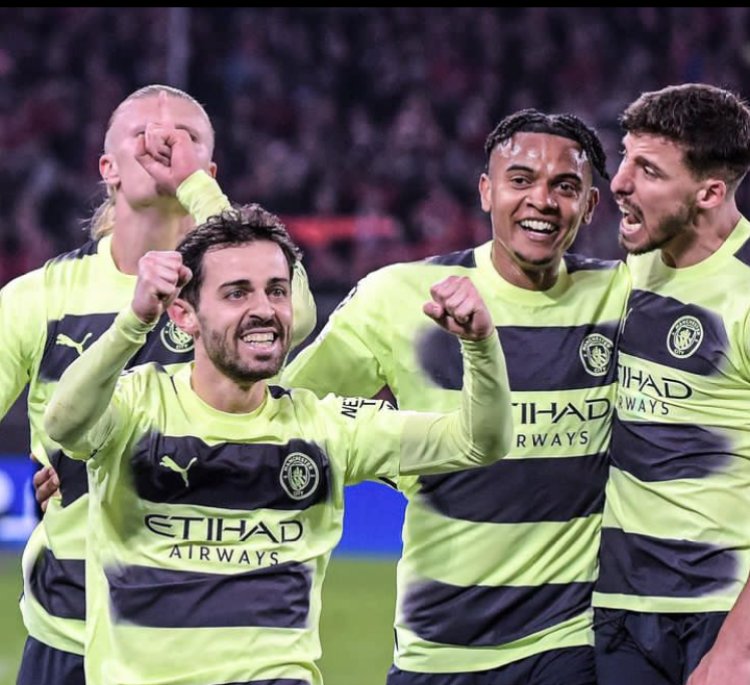 UCL:Manchester City yikuye imbere ya Bayern Munich, i Milan bongera kumwenyura