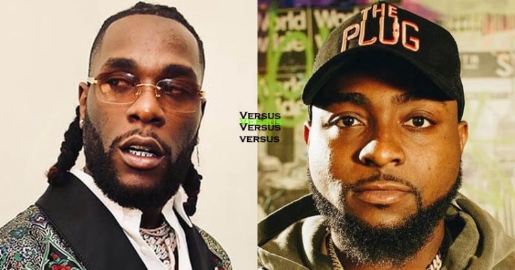 Burna Boy ari kuninura Davido