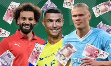 Ronaldo ayoboye abakinnyi 10 binjiza agatubutse