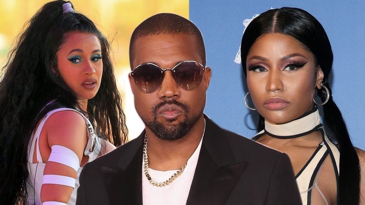 Kanye West yakije umuriro hagati ya Cardi B na Nicki Minaj