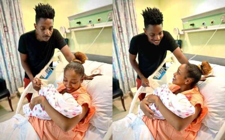 Eric Omondi yatangaje ko umwana we w'amezi atatu afite passport imwemerera kujya aho ashaka