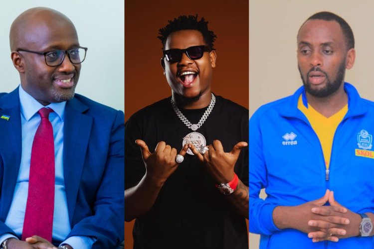 Abarimo Minisitiri Nduhungirehe na Sadate baguze album ya Bruce Melodie arenga miliyoni