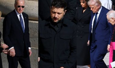 Perezida Donald Trump, Volodymyr Zelensky na Joe Biden babaye iciro ry'imigani