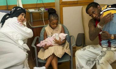 Kera kabaye Cardi  B yashyize hanze izina ry'umwana we aherutse kwibaruka