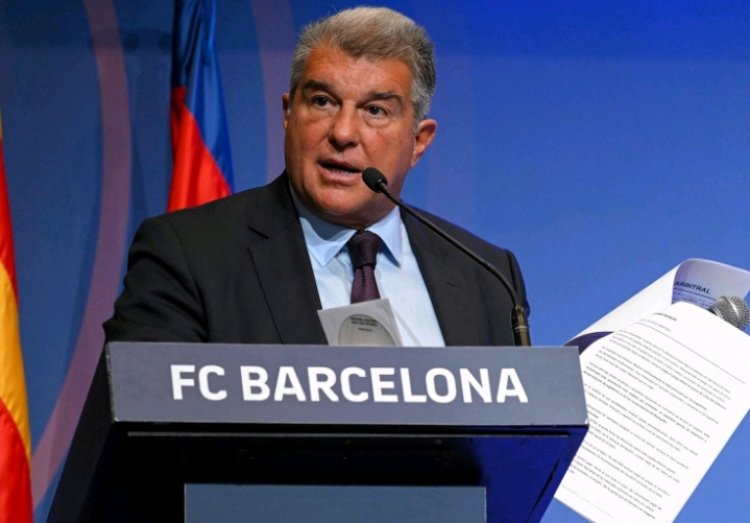 Joan Laporta yaremye agatima abakunzi ba Barcelona