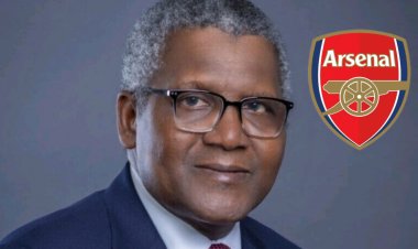 Aliko Dangote yicuza bikomeye kuba ataraguze ikipe ya Arsenal igihendutse