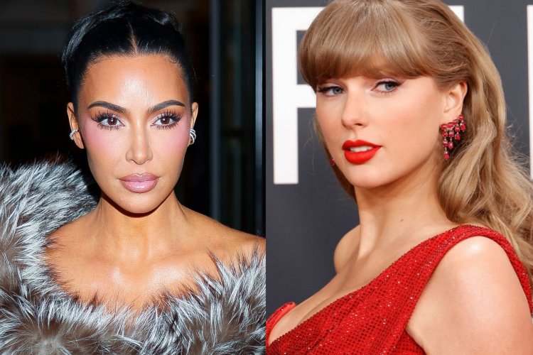 Kim Kardashian yatunguranye ashimagiza Taylor Swift badacana uwaka