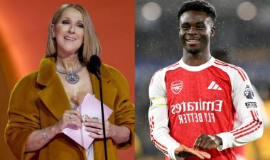 Bukayo Saka yarikoroje kubera ibyo yavuze kuri Celine Dion