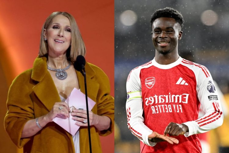 Bukayo Saka yarikoroje kubera ibyo yavuze kuri Celine Dion