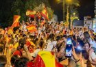 Ibirori byo kwizihiza igikombe k'isi Espagne yatwaye, byaguyemo umwana